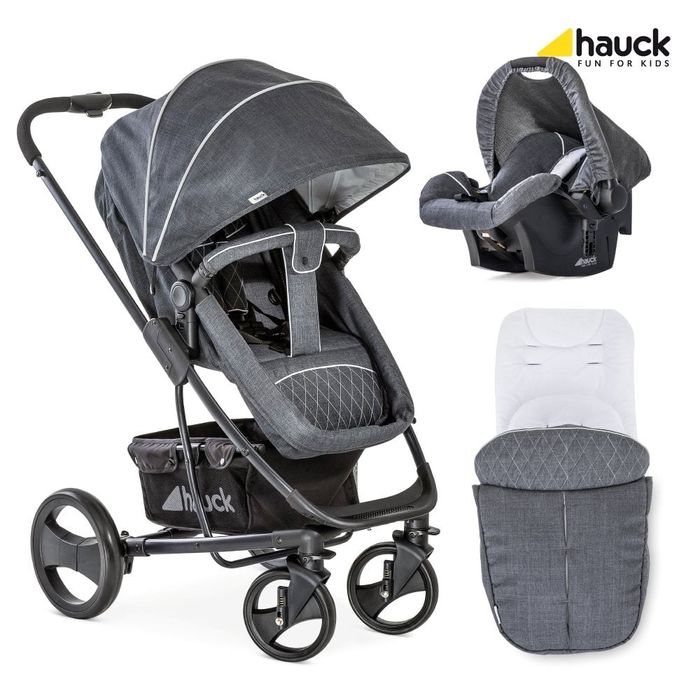 Комбинирана количка 3 в 1 Hauck - Pacific 4 Shop N drive - сива