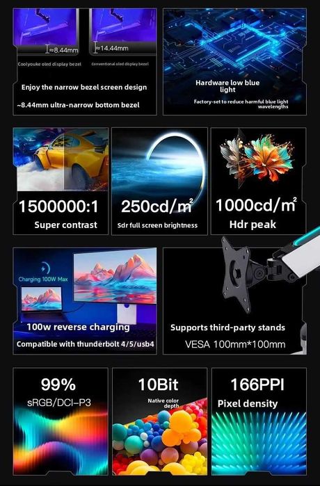 Новый, топовый монитор 27 дюйм Kuycon Q27S 4K QD OLED