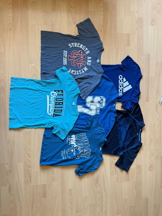 Детски момчешки тениски (Adidas, LC Waikiki, Rossi) – Ръст 140–164 см