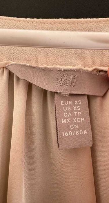 Rochie de șifon, H&M, bej-deschis, marime XS