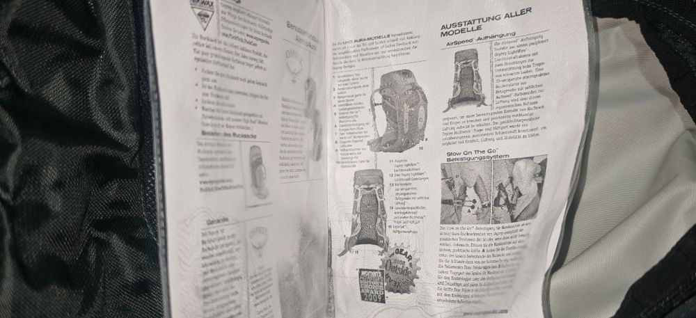 Rucsac drumeții, munte Osprey atmos 35