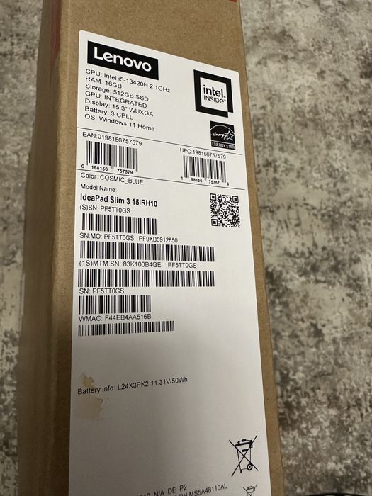 Nou! Lenovo Ideapad Slim3 15IRH10