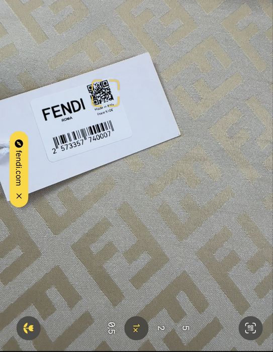 Fendi Roma-Чисто нов дамски шал от коприна