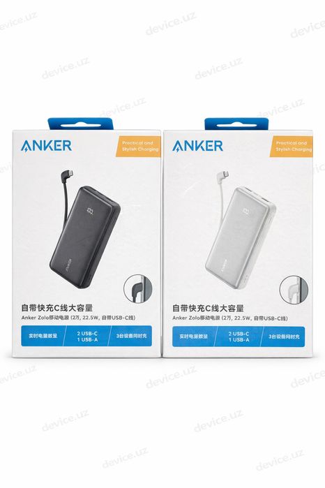 Power Bank Anker 20000mAh 22.5W Original Быстрая зарядка USB-C