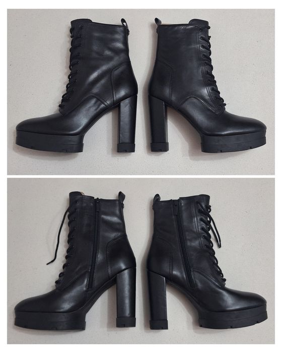 GUESS ghete damă Bills Noi, boot, cizme originale Guess din piele naturală, Nr. 41 EU