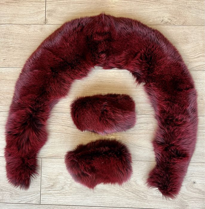 Мех, песец, воротник