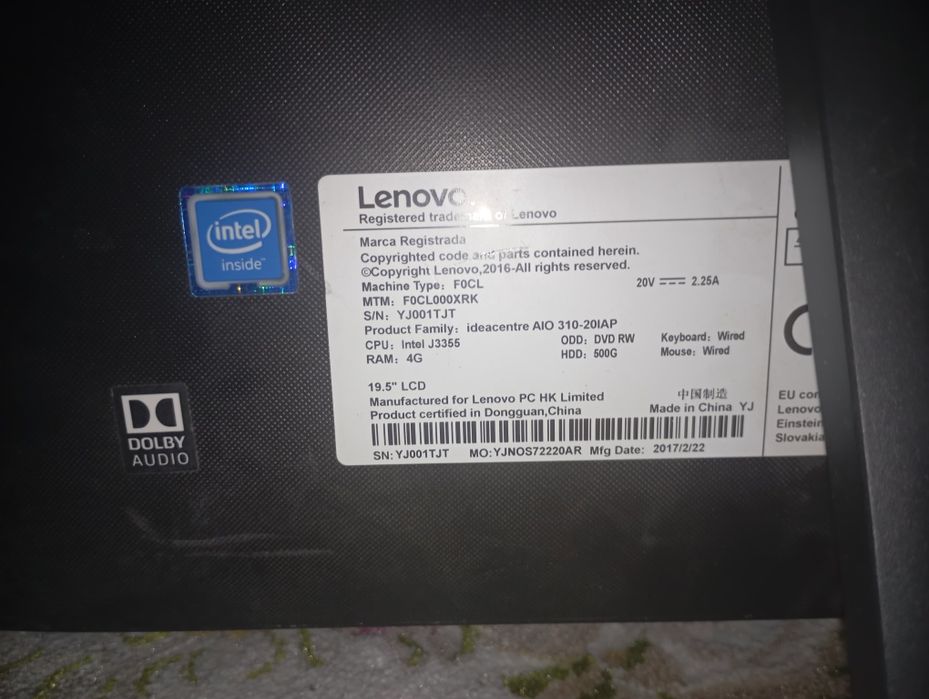 Готовый компьютер-Моноблок Lenovo IdeaCentre AIO 310