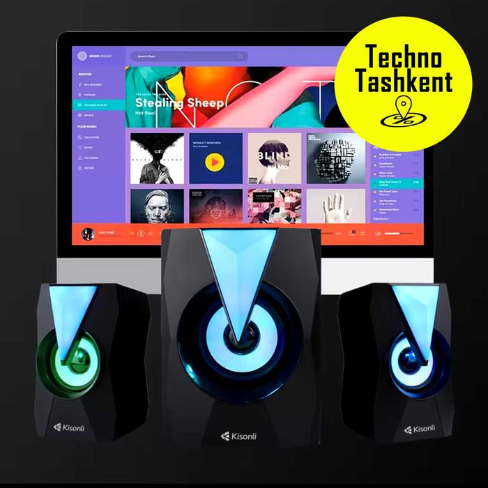 Компьютерные Bluetooth колонки Kisonli TM-4000U (Dostavka Bor)