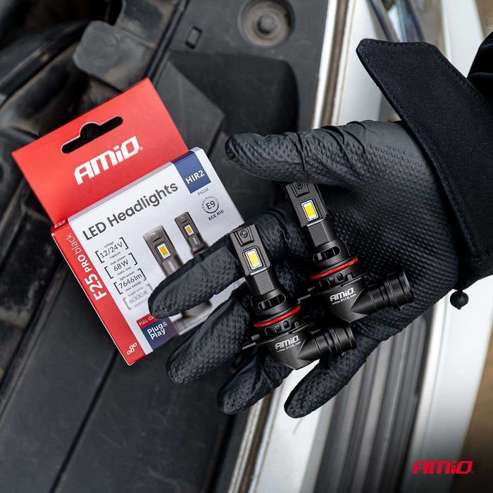 LED крушки HIR2 12/24V AMIO  PRO BLACK Edition Лед крушка FULL CANBUS