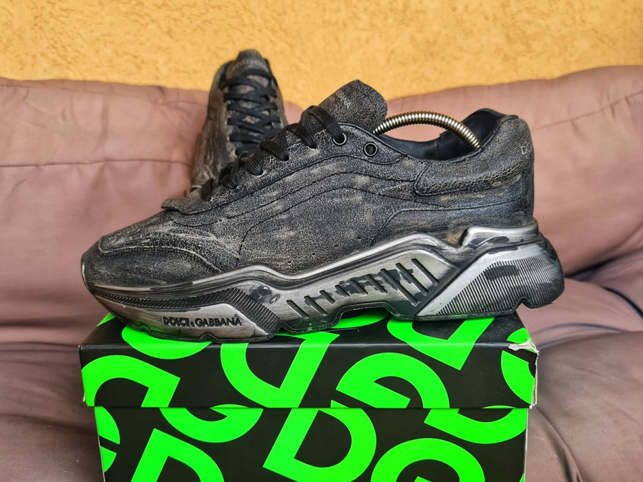 Sneakersi Dolce&Gabbana Originali Unicati,efect vinted,piele,marime 45