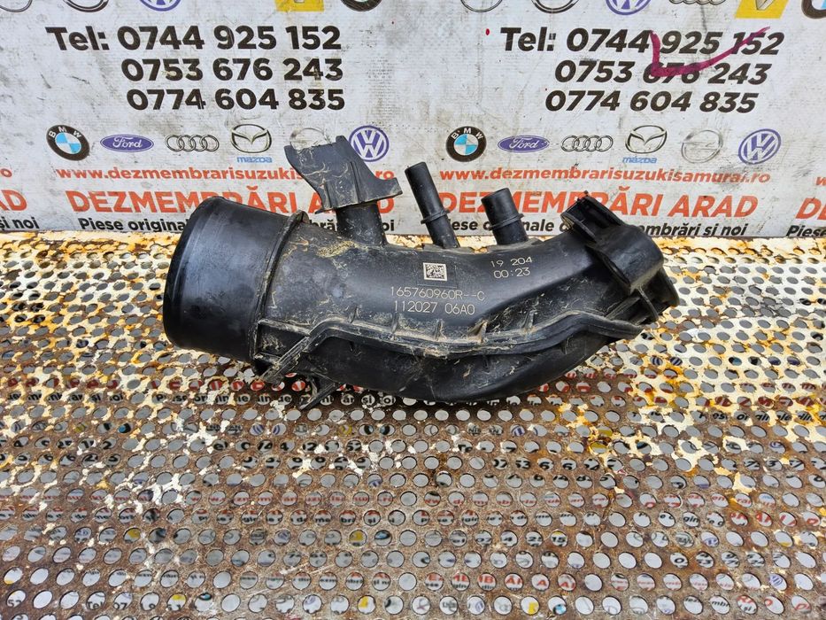 Tub aer Dacia Renault 1.0 cod 165760960r conducta turbina Duster Logan Sandero Captur Clio jogger dokker micra juke