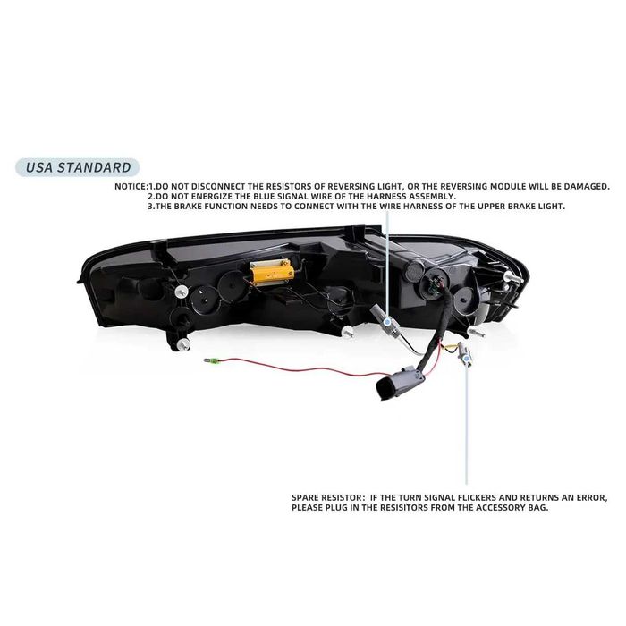 Стопове с динамични жълти мигачи за Chevrolet Camaro 2016 - 2018