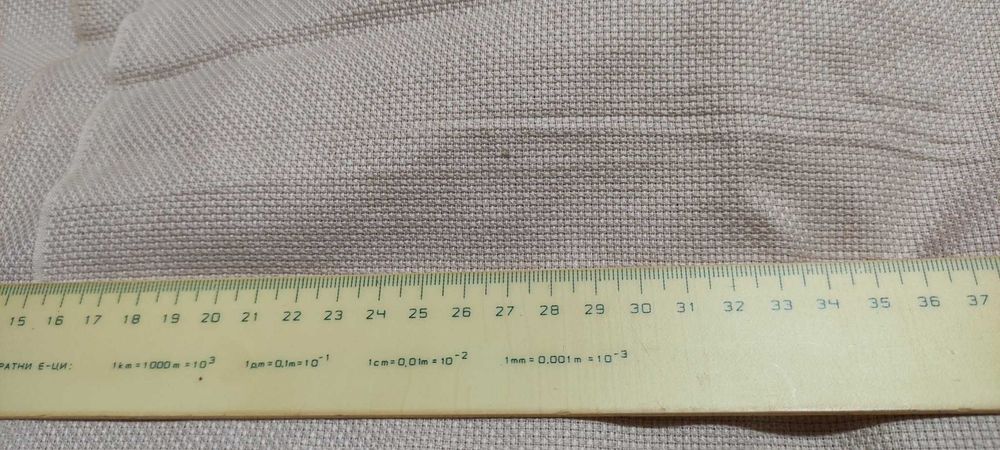 Панама Aida 16 ct, цвят екрю - нов плат, отличен за гоблени и карета
