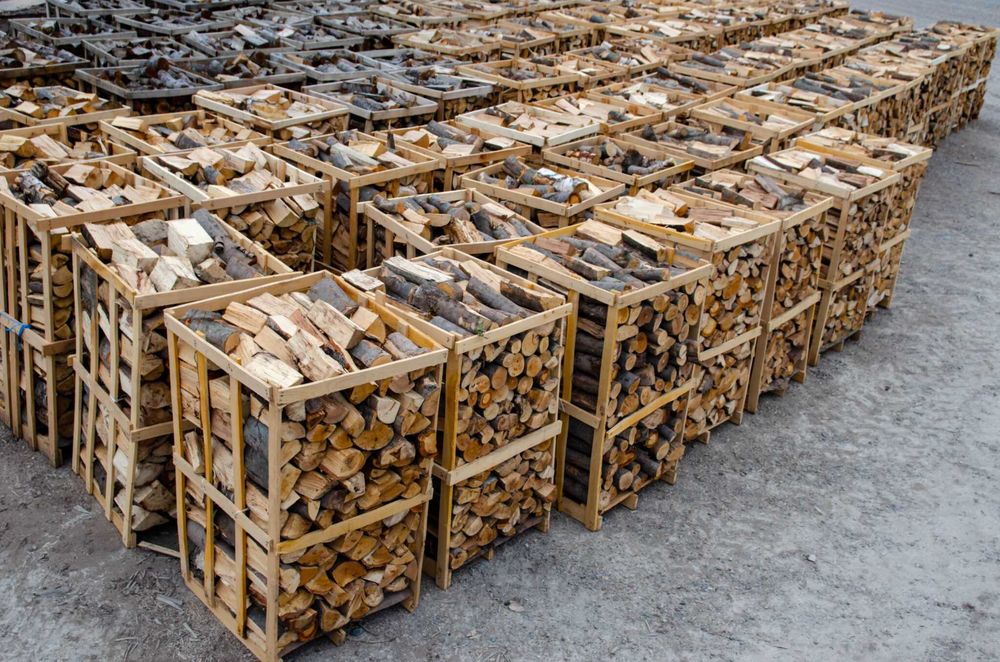 Lemne de foc paletizat cu posibilitatea de plata cu card-ul