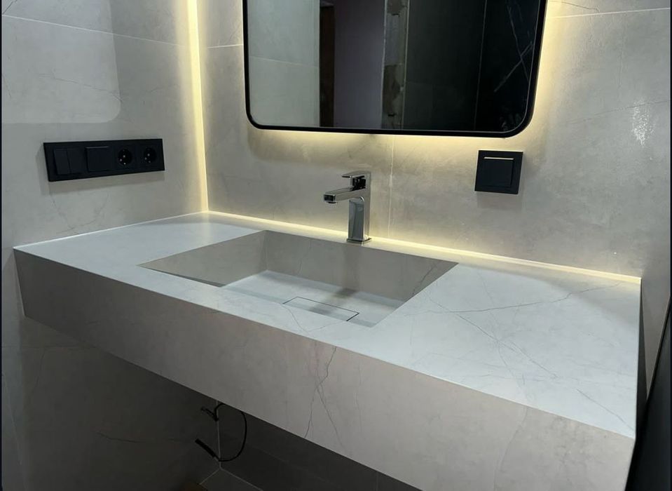 Раковина из керамогранита