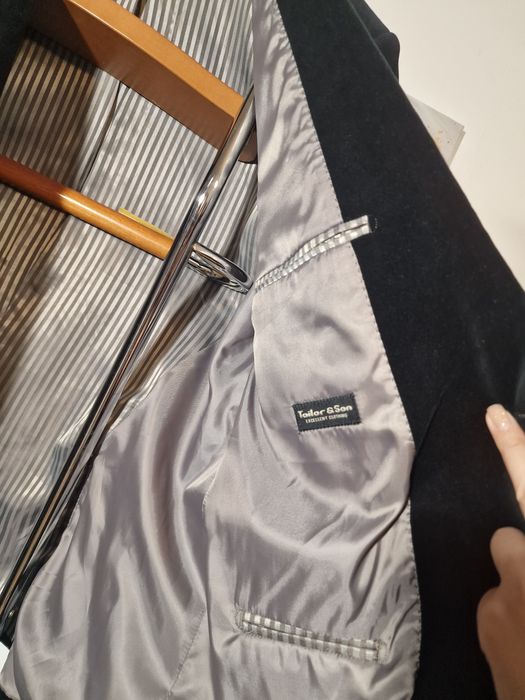 Стильный бархатный пиджак oversize