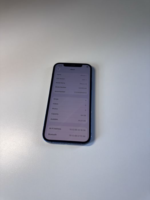 iPhone 12 64GB Син - 100% Батерия + Калъф + Протектор + Кутия