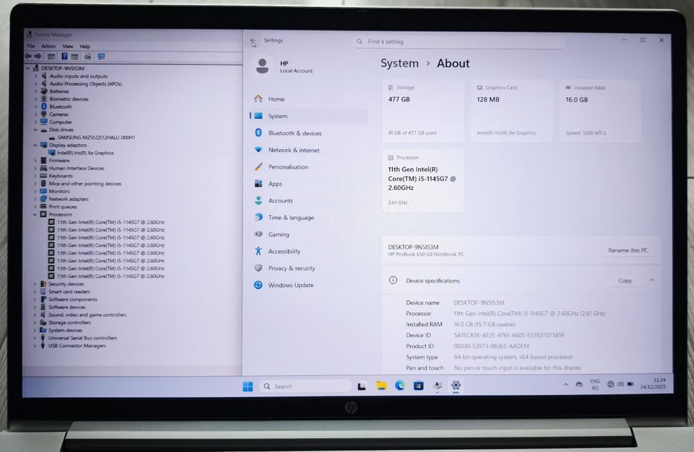 HP Probook 650 G8 15,6 FHD  i5-1145G7/16GB/SSD512 !