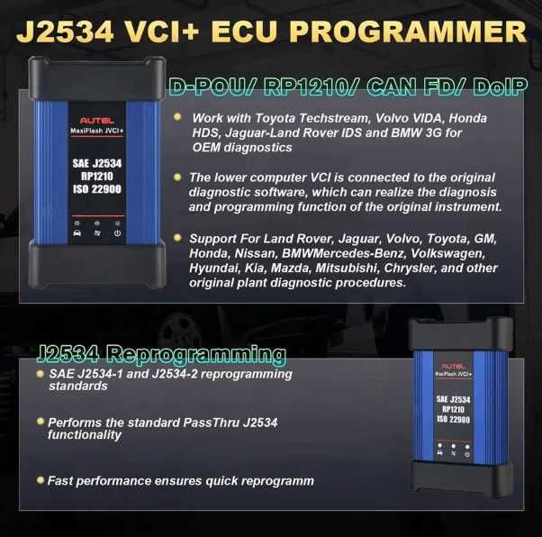 Tester programator auto Autel MaxiFlash JVCI+ J2534 pt.  IM608 II