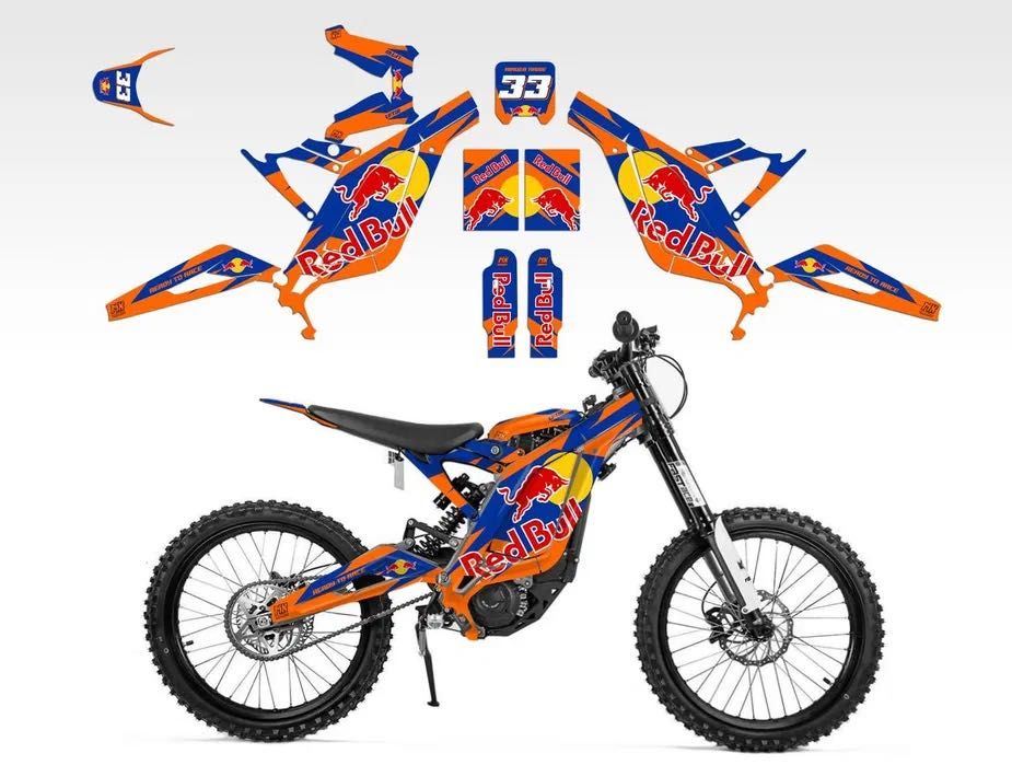 Лепенки RedBull за кросов мотор Surron Light Bee Х