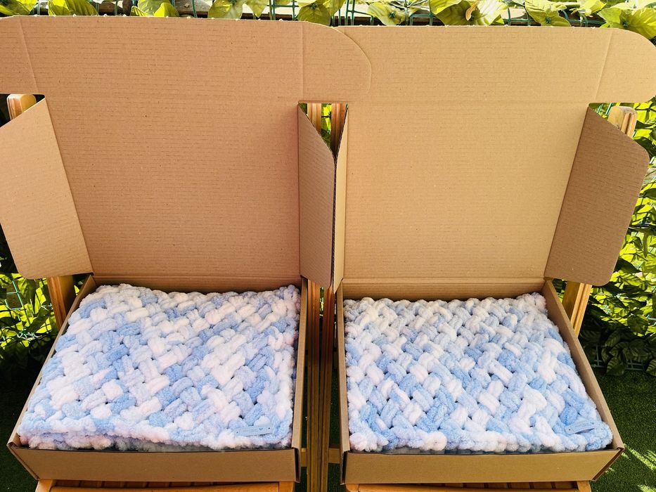 Бебешко одеяло от прежда Ализе Пуфи