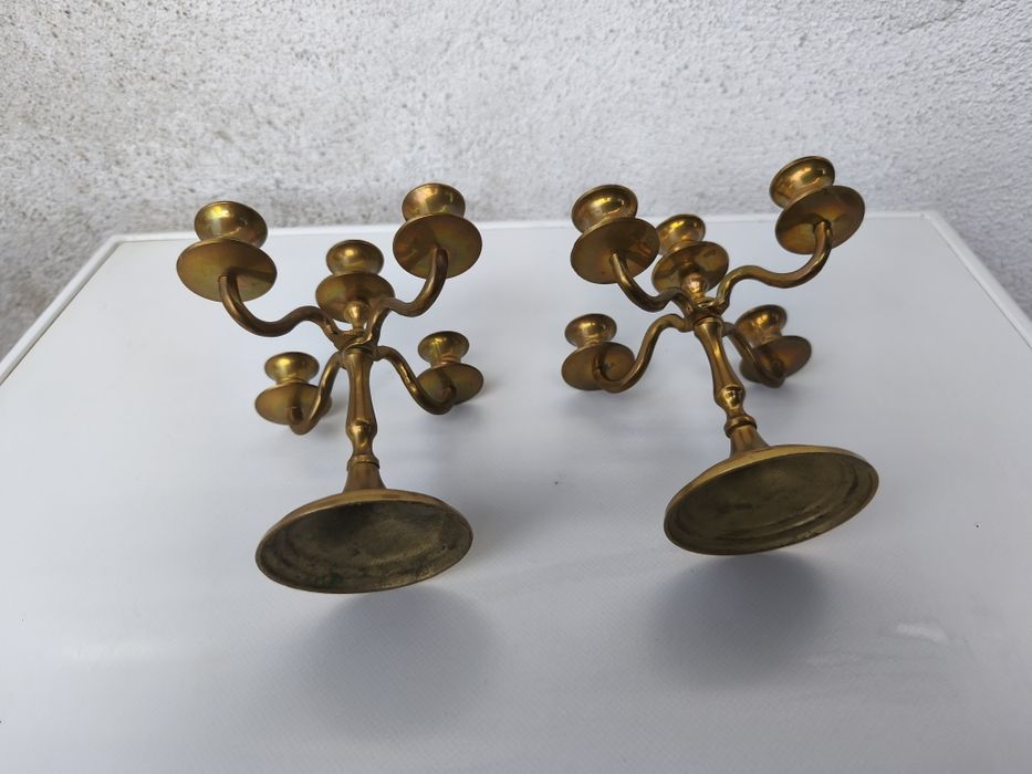 Малък месингов свещник