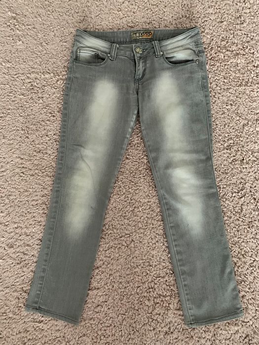 Дамски сиви дънки, размер XS