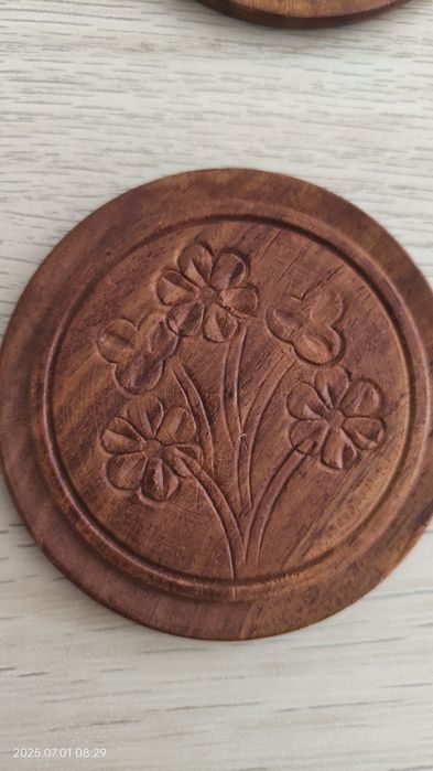 Suport pahare lemn de trandafir