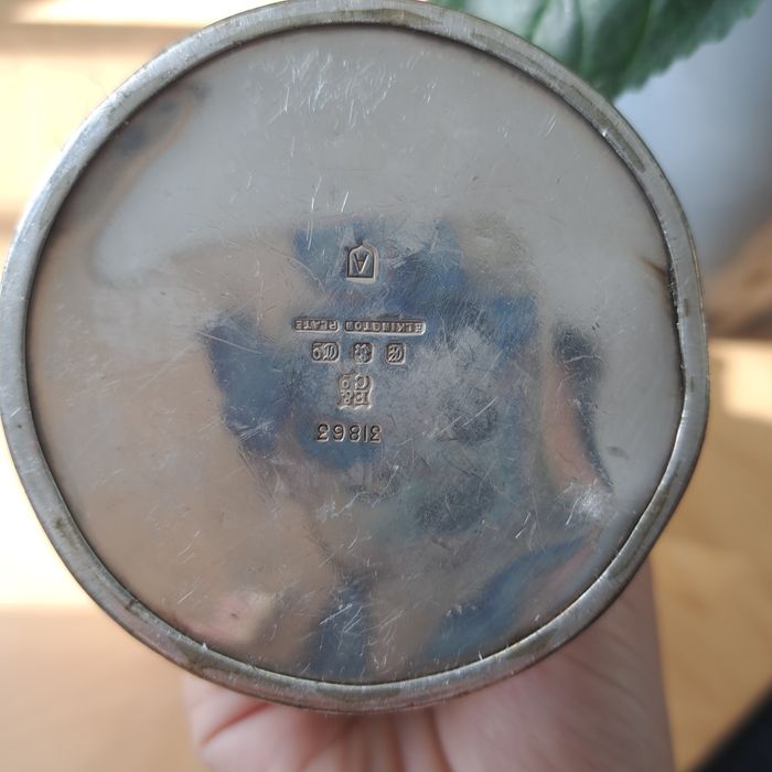 Vaza vintage placata cu argint, Anglia, anii '30