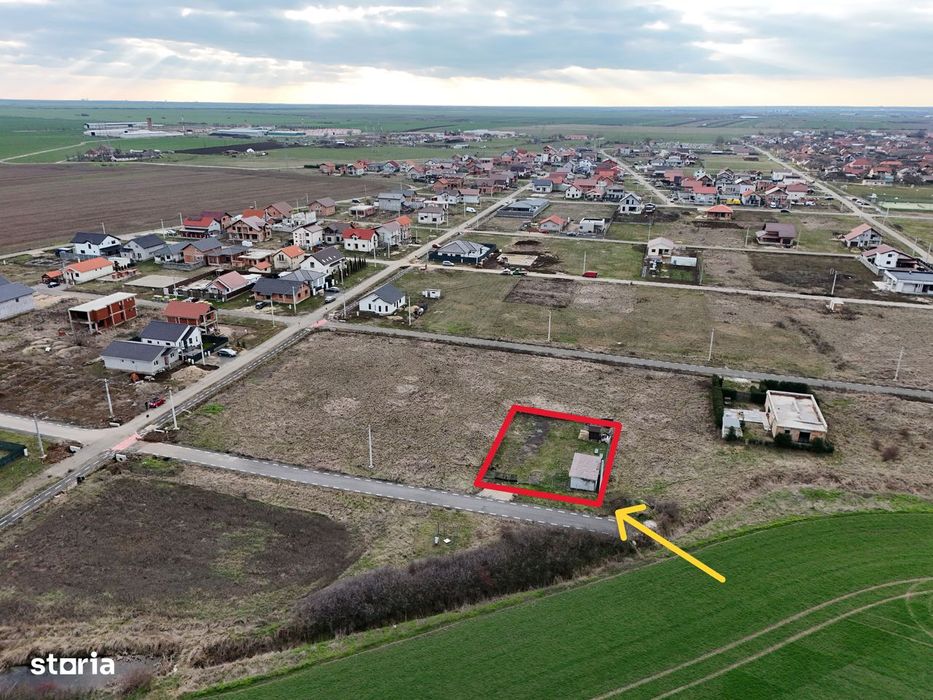 Teren intravilan 550 mp Fântânele în cartierul nou fs.20 ml