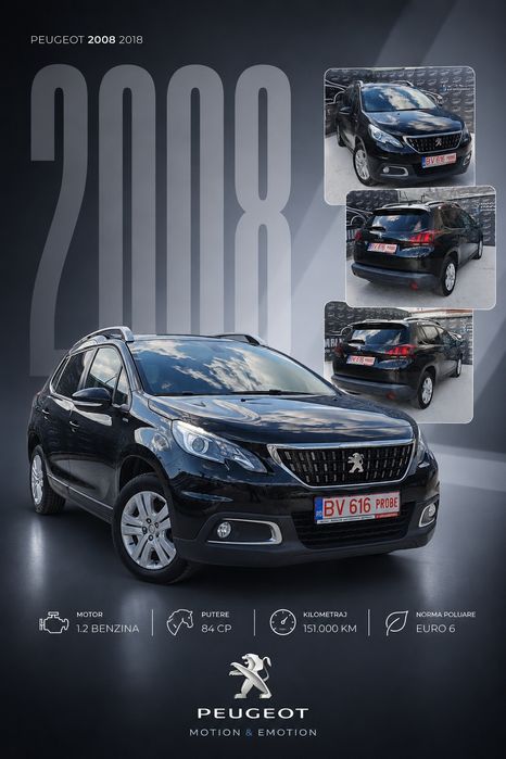 Peugeot 2018 Style 1.2 benzina *GARANȚIE* Android Auto / LED / RATE