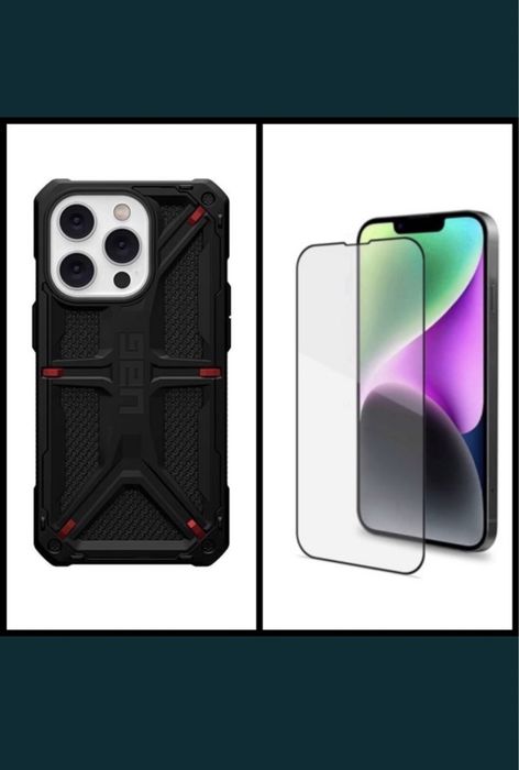 Husa UAG Monarh Carbon Black  pentru iPhone 13 Pro.