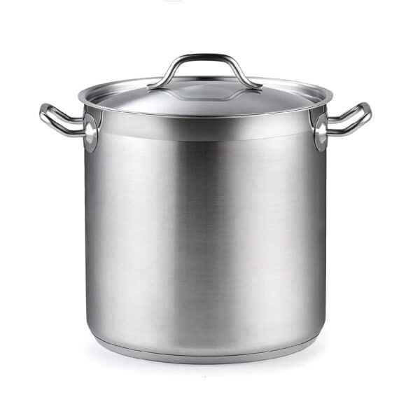 Тенджера с капак, двойно дъно, инокс, 9 литра, 12 литра, 17 литра