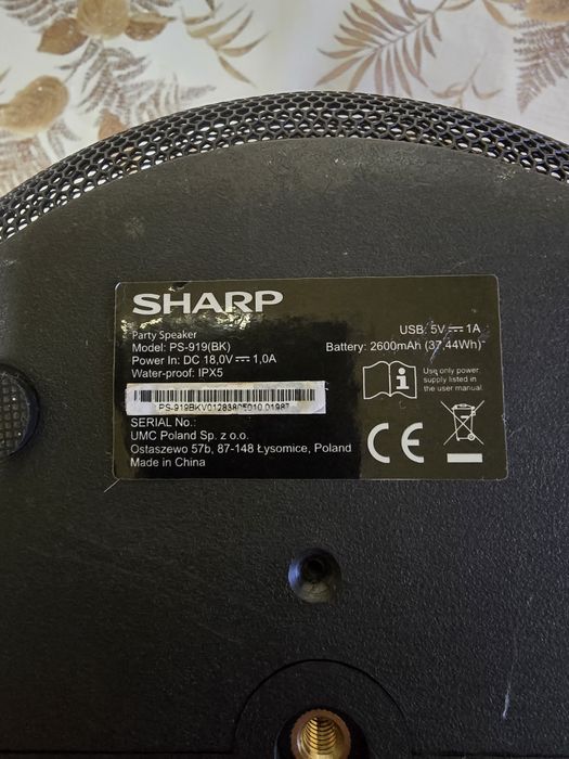 Boxă Sharp PS-919 Defectă