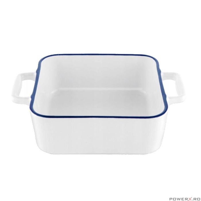 Vas termorezistent din ceramica patrat pentru cuptor, 33 cm,