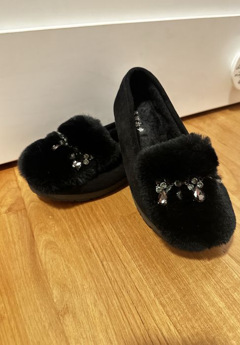 Mocasini imblaniti, blana naturala, marimea 39