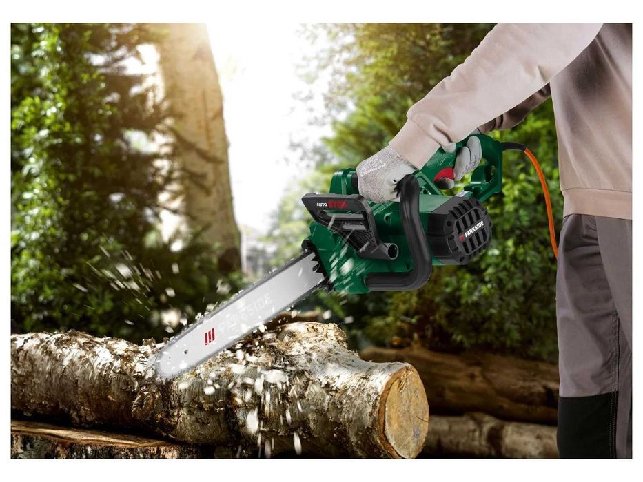 Drujbă electrică Parkside PEKS 1600 D4, lanț de 14", 1600 W motofierastrau fierastrau sabie electric taiat