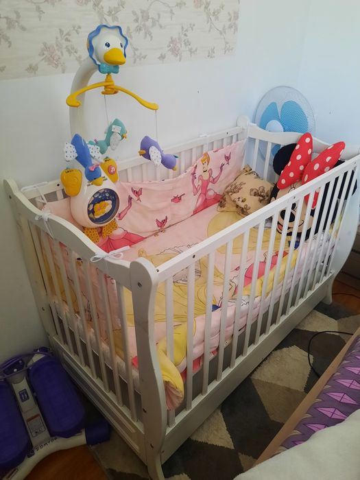 Pat bebeluși + accesorii multe