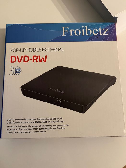 Dvd Rw /CD RW unitate optica externa pt windows, MacOs sau Linux