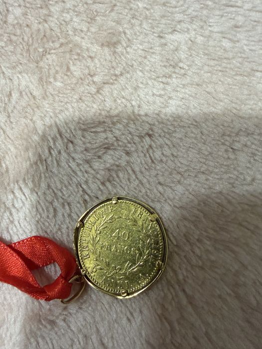 Златна Монета  40 Френски Франка Наполеон 1