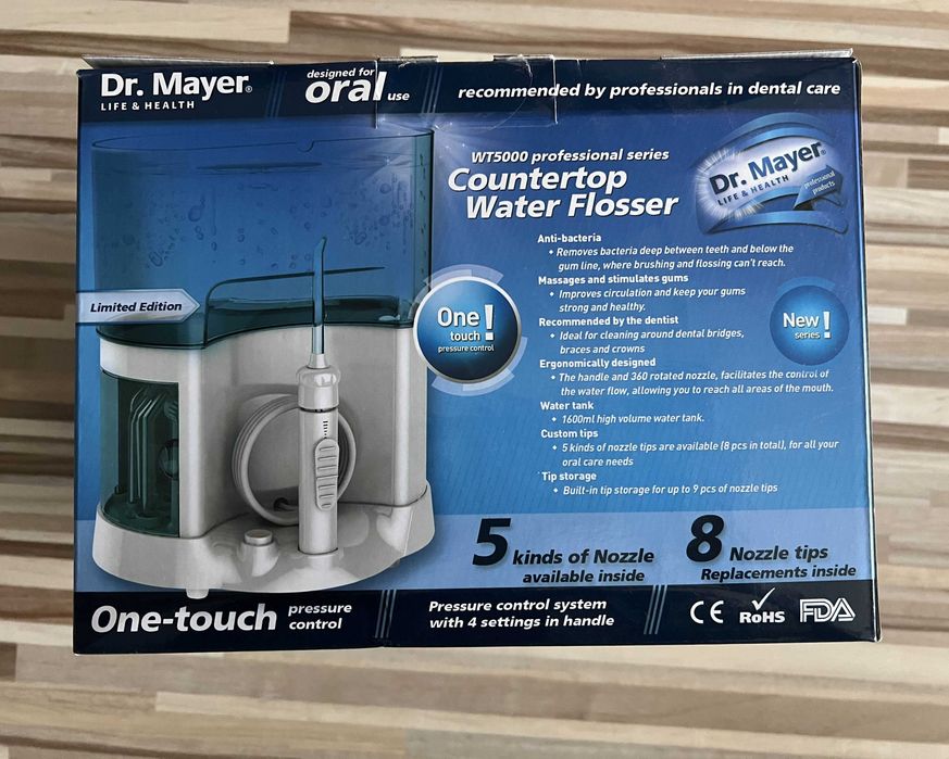Dus bucal Dr. Mayer, rezervor 1.6L + 8 capete incluse, ca nou