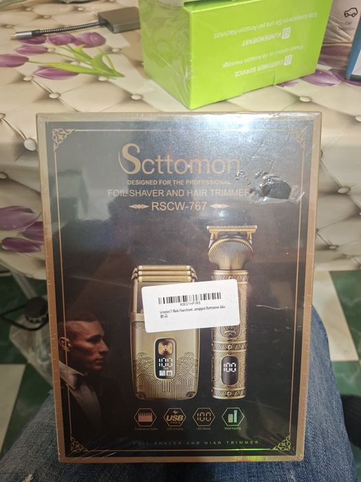 Aparat de ras electric & trimmer profesional Scttmon RSCW-767 – Nou
