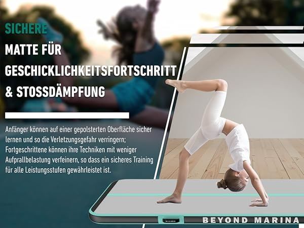 3м Надуваема гимнастическа постелка Beyond Marina Air Track + помпа