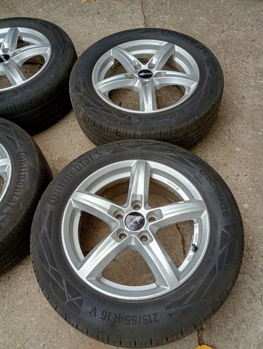 Jante Ford,Volvo,Peugeot+cauciucuri 215/55/16