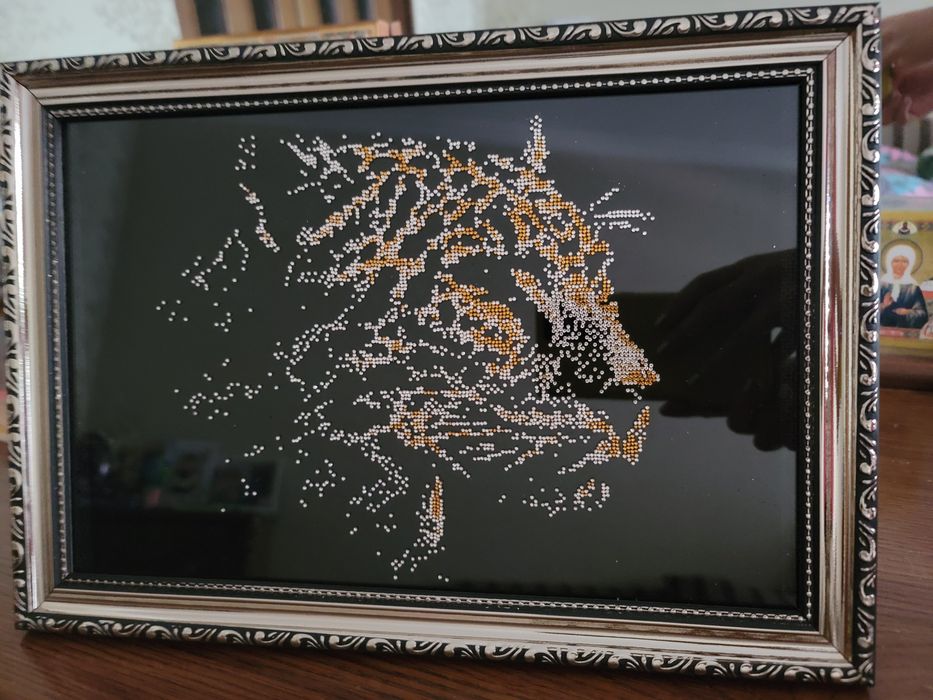 Картина из страз (ручная работа).