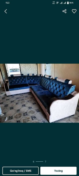 Yumshoq mebellar Ugaloglar.