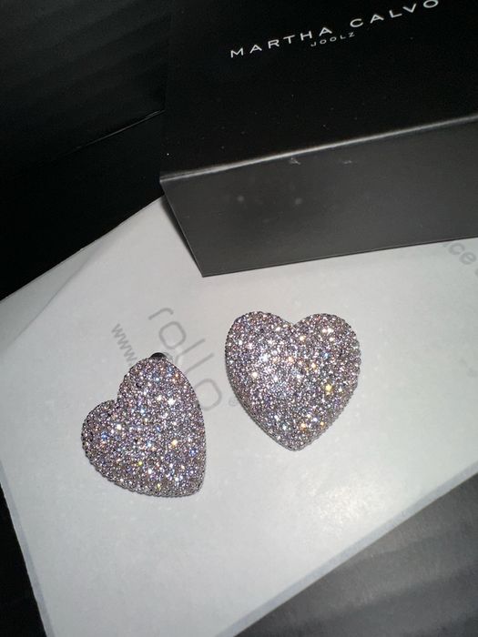 Дамски обеци Martha Calvo Pave Amor Crystal