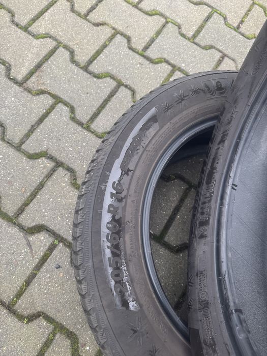 2 cauciucuri iarna 205/60/16 michelin 2018 6-7 mm foarte bune
