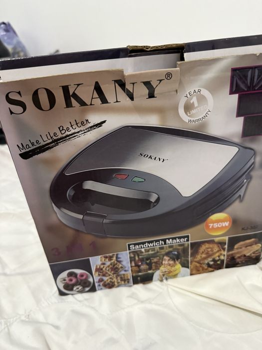 Вафельница 3 в 1, мультипекарь, в отличном состоянии