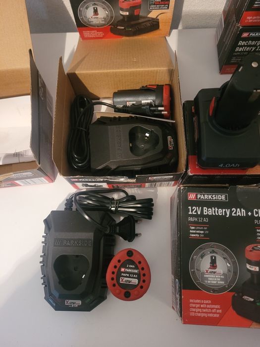 Батерии и зарядни устройства Parkside 12 и 20 волта Xteam